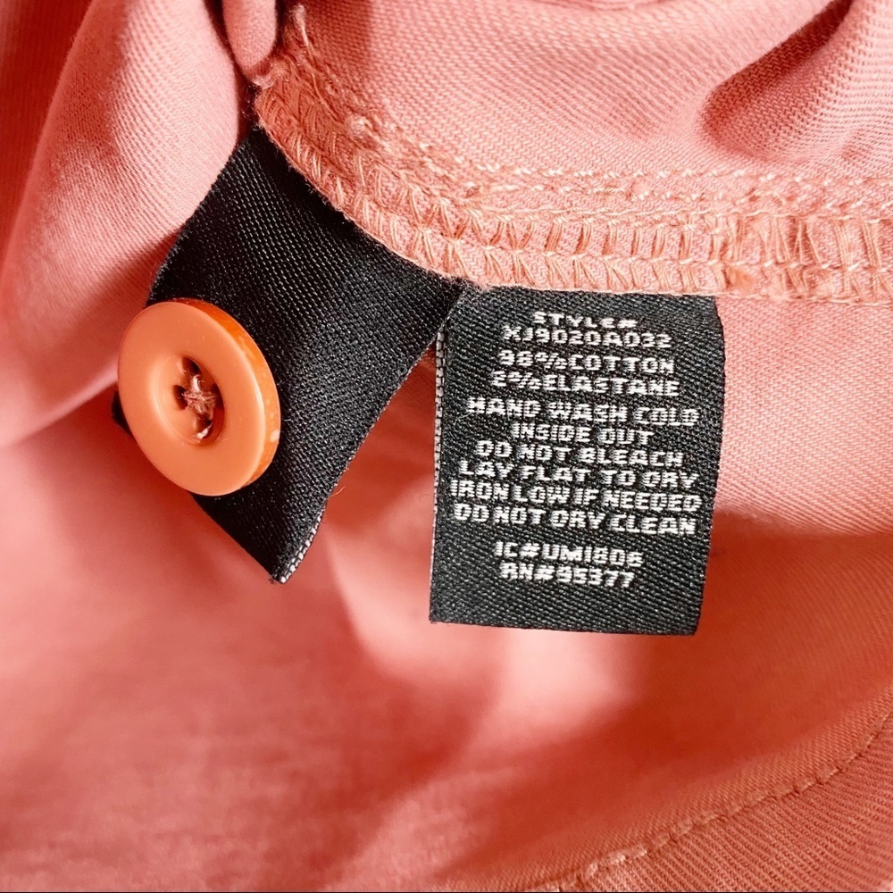 Sanctuary Clothing Salmon Pink Button Down Shirt Jacket Shacket S - Picture 10 of 10